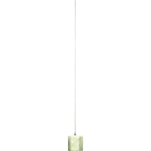 Borealis Hexagon Pendant by Jamie Young in alabaster. Made from alabaster in a modern style.