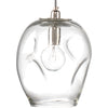 Clear Glass with Silver Hardware
