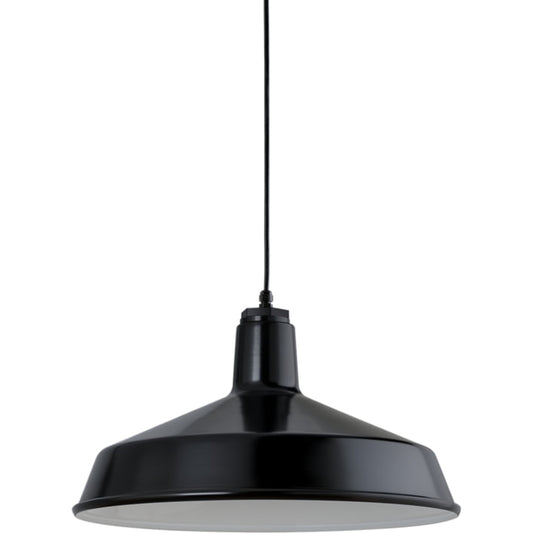 Ezra Pendant by Troy in gloss black. Made from aluminum in a modern style.