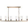 Antique Brass, Clear Glass