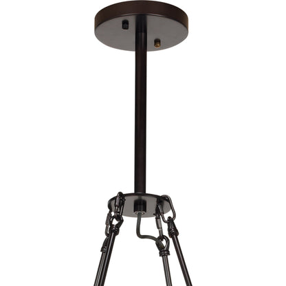 Manchester Chandelier by Jamie Young in antique brass. Made from steel in a modern style.