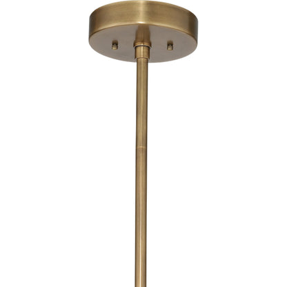 Upsala Chandelier by Jamie Young in pale lavender agate, antique brass. Made from steel, agate in a modern style.