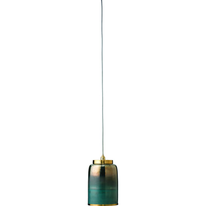 Vapor Pendant by Jamie Young in aqua metallic glass. Made from glass in a eclectic & global style.