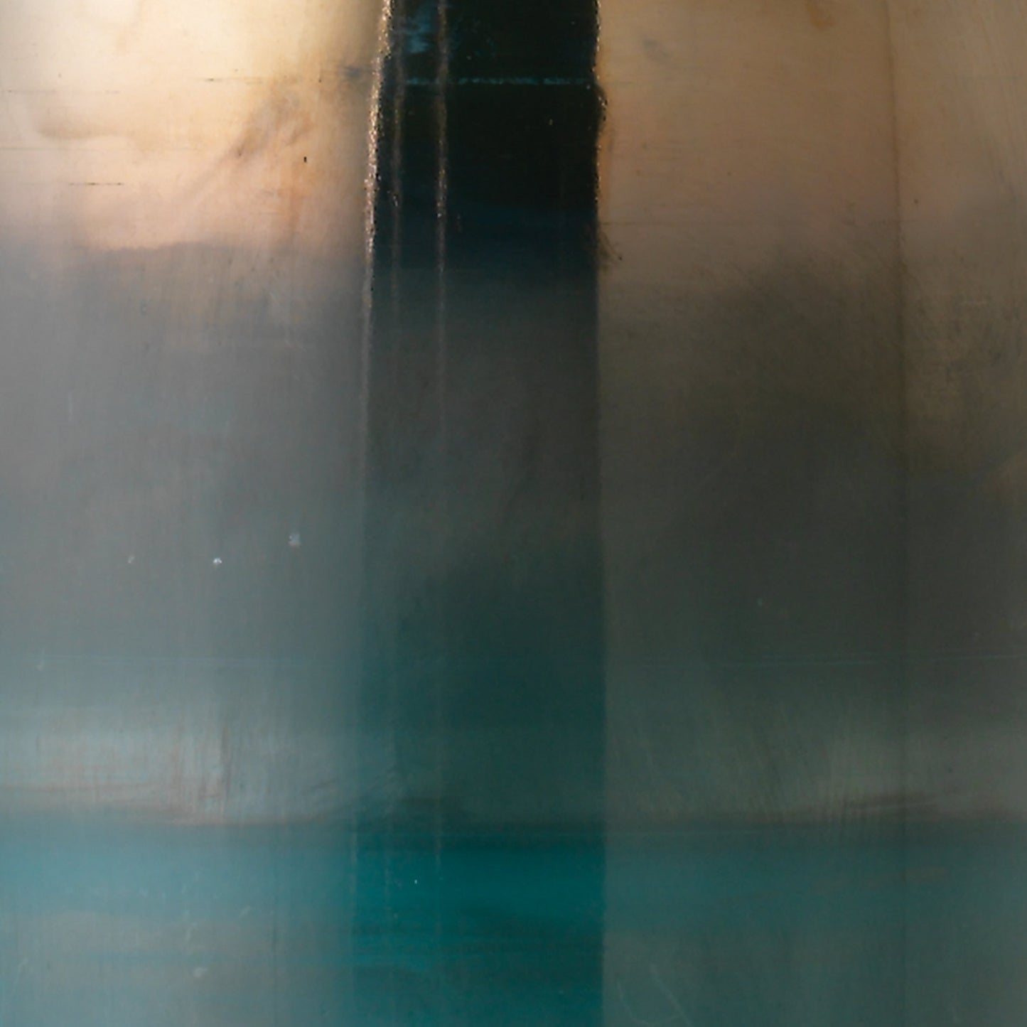 004 S-292343 | Closeup | Vapor Pendant by Jamie Young in aqua metallic glass. Made from glass in a eclectic & global style.