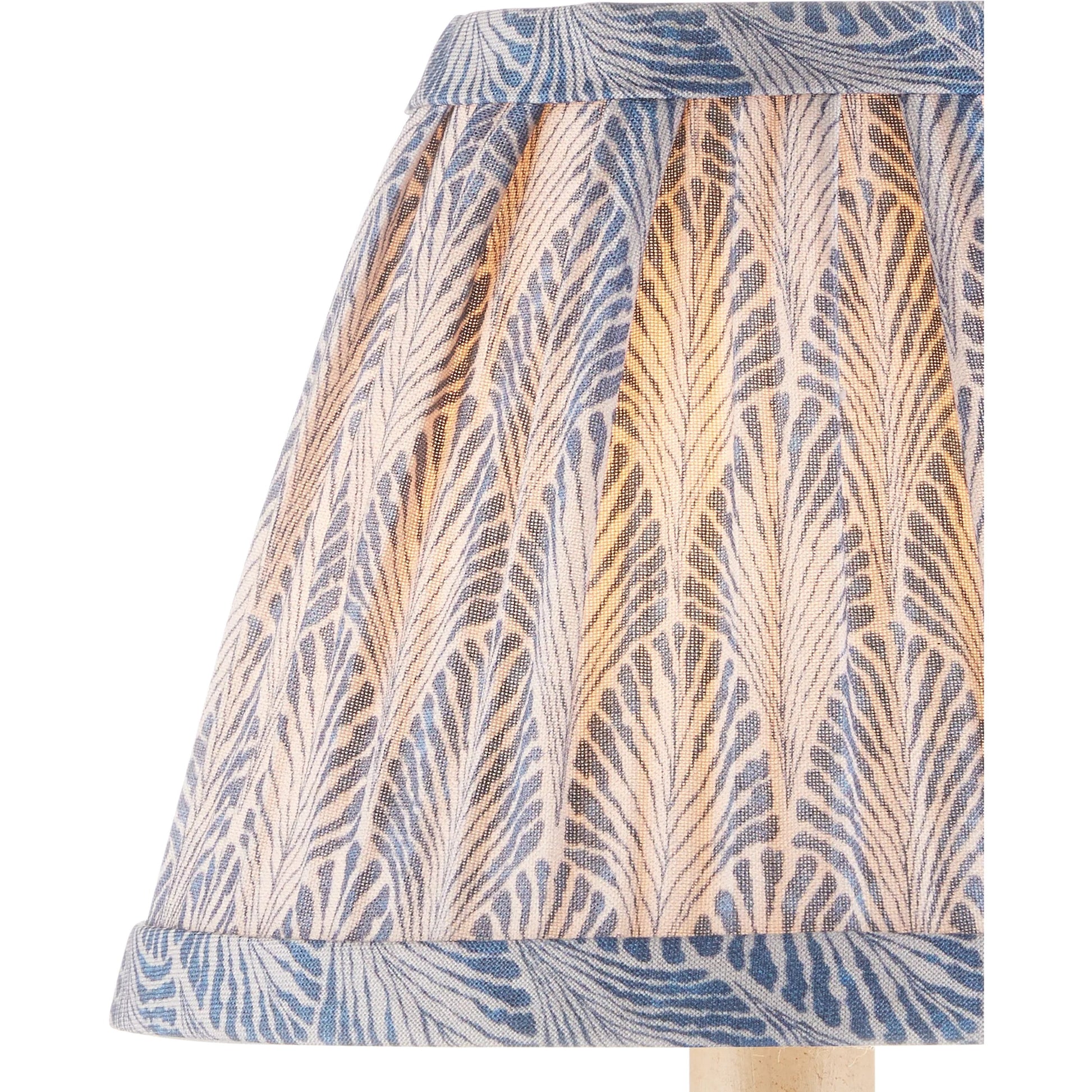 Plume Tapered Chandelier Shade by Currey and Company. Made from cotton in a cottage & farmhouse style.
