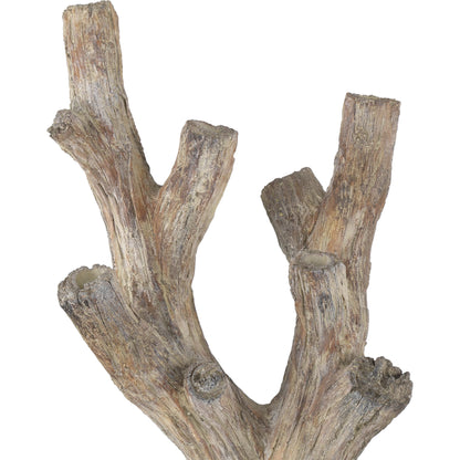 Rafaela Flameless LED Candelabra by Currey and Company in dark brown. Made from composite in a rustic style.