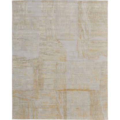 Eastfield Rug - EAS69FTF by Feizy in yellow, ivory, gold. Made from viscose, wool in a unique style.
