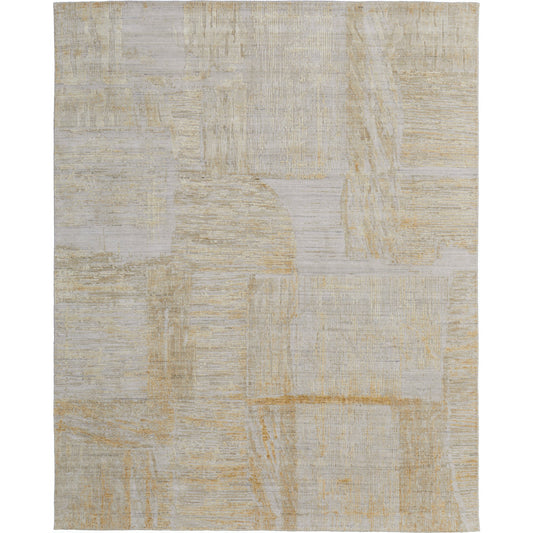 Eastfield Rug - EAS69FTF by Feizy in yellow, ivory, gold. Made from viscose, wool in a unique style.