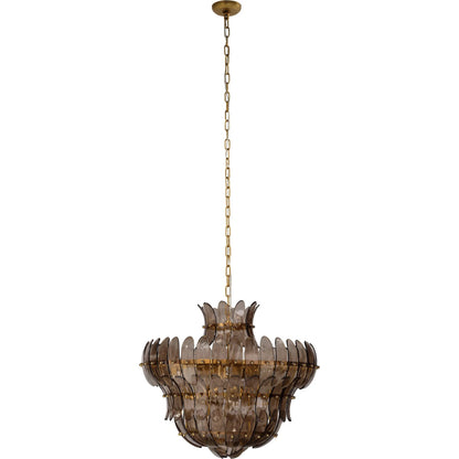 Arcade Chandelier by Jamie Young. Made from glass, metal: iron in a modern style.