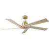 Burnished Brass, Washed White Oak