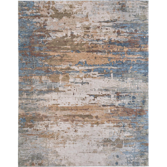 Pearson PRS39SCF Rug by Feizy in blue, ivory, brown. Made from polyester in a unique style.