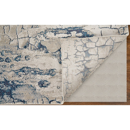 Indio Rug - 39H2F by Feizy in ivory, blue, black. Made from unique in a unique style.