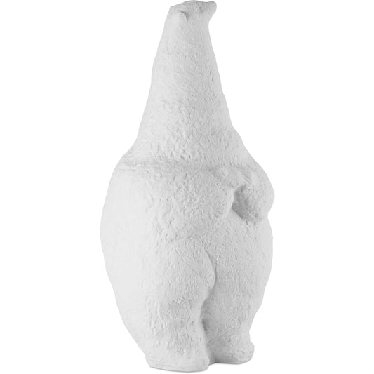 Yarmouth Bear by Currey and Company in white. Made from porcelain in a eclectic & global style.