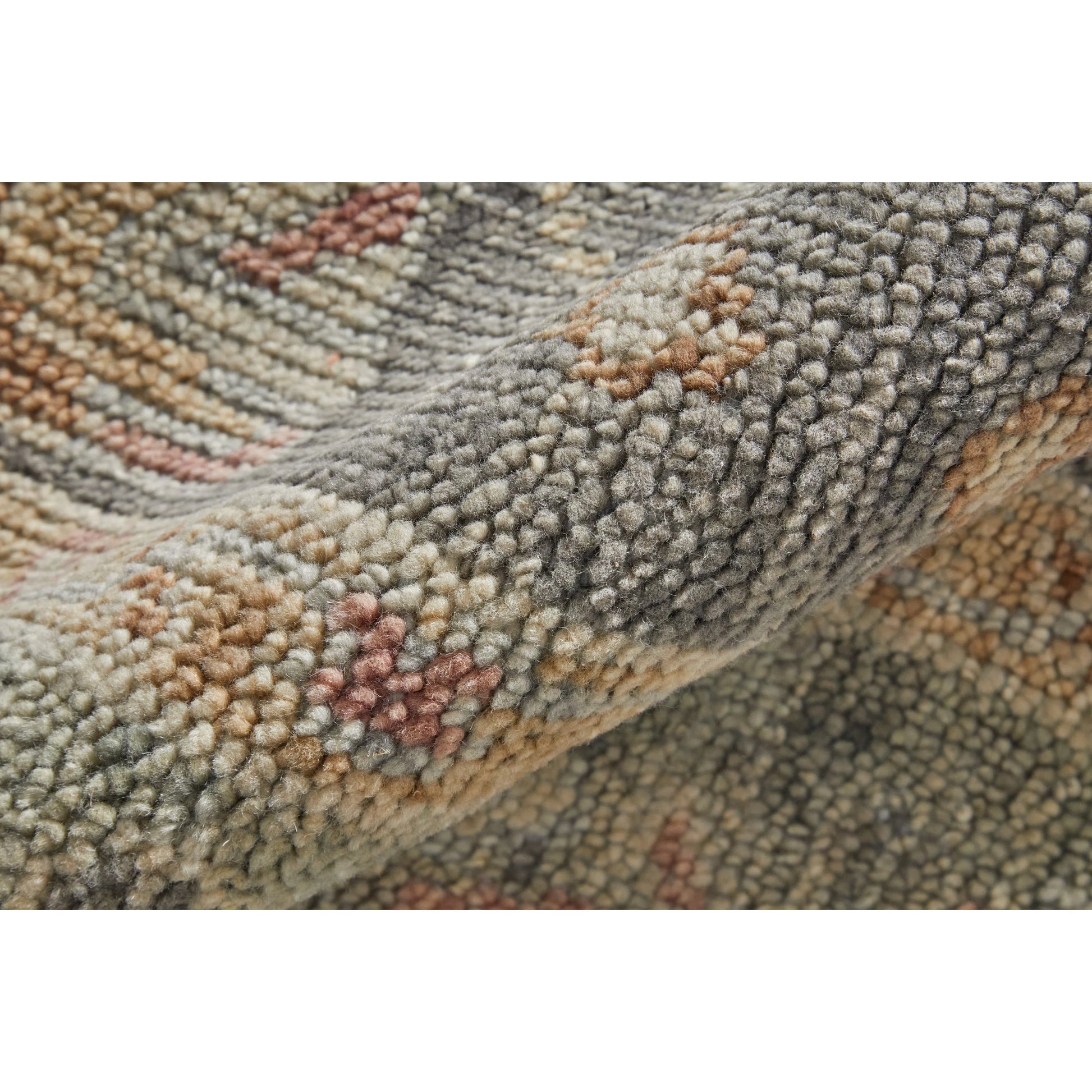 Carrington Traditional Oriental Rug - 6504F by Feizy in gray, gold, pink. Made from wool in a unique style.