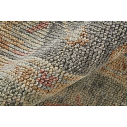 Carrington Traditional Oriental Rug - 6504F by Feizy in gray, gold, pink. Made from wool in a unique style.