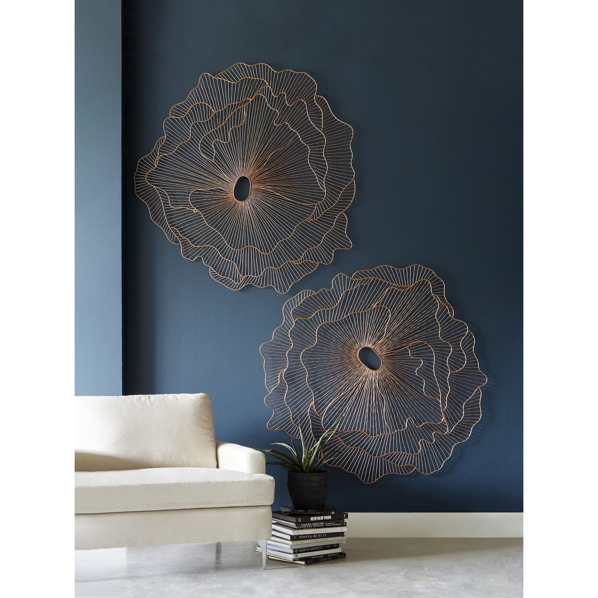 Poppy Flower Wall Art by Phillips Collection. Made from metal in a modern style.