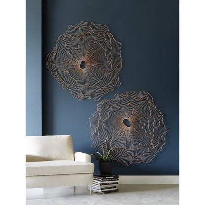 Poppy Flower Wall Art by Phillips Collection. Made from metal in a modern style.