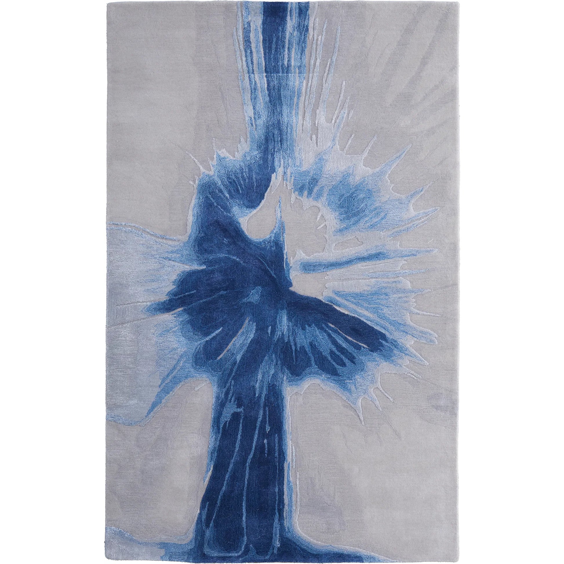 Kawai Rug - KAW8984F by Feizy in blue, gray. Made from wool, viscose in a unique style.
