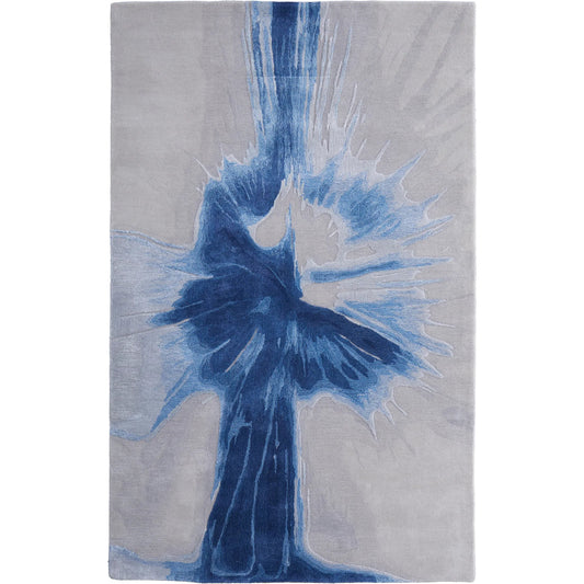 Kawai Rug - KAW8984F by Feizy in blue, gray. Made from wool, viscose in a unique style.