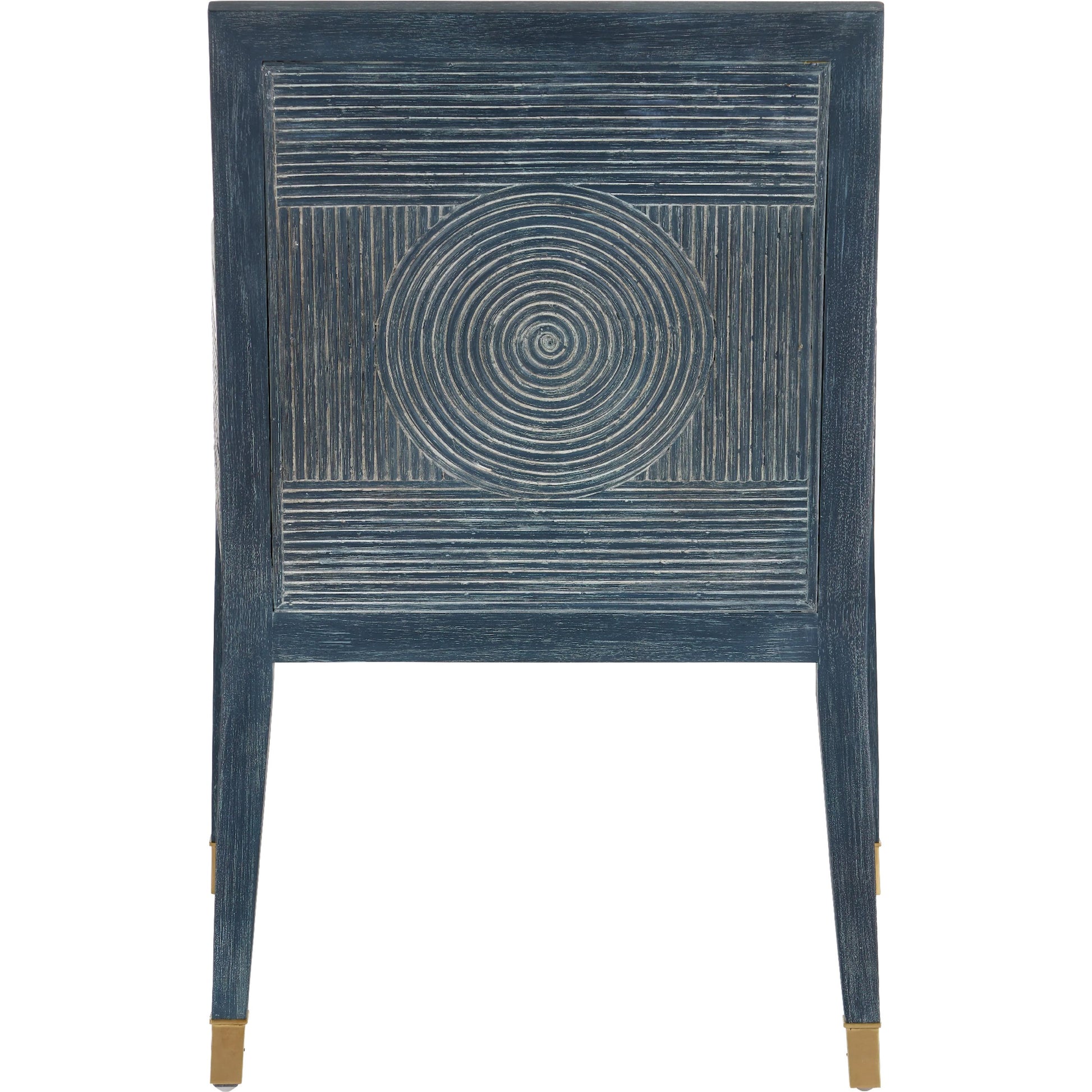 Santos Armchair by Currey and Company. Made from mahogany, rattan, brass in a modern style.