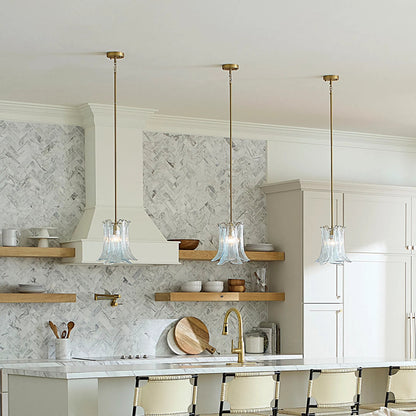 Cala Pendant by Jamie Young. Made from glass, metal: iron in a modern style.
