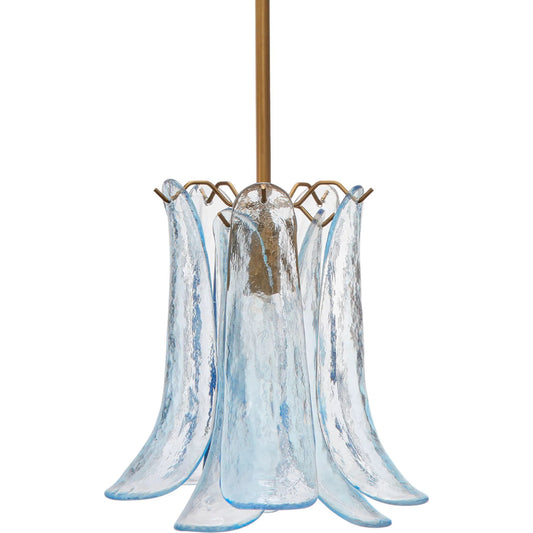 Cala Pendant by The Livingston Collection. Made from glass, metal: iron in a unique style.