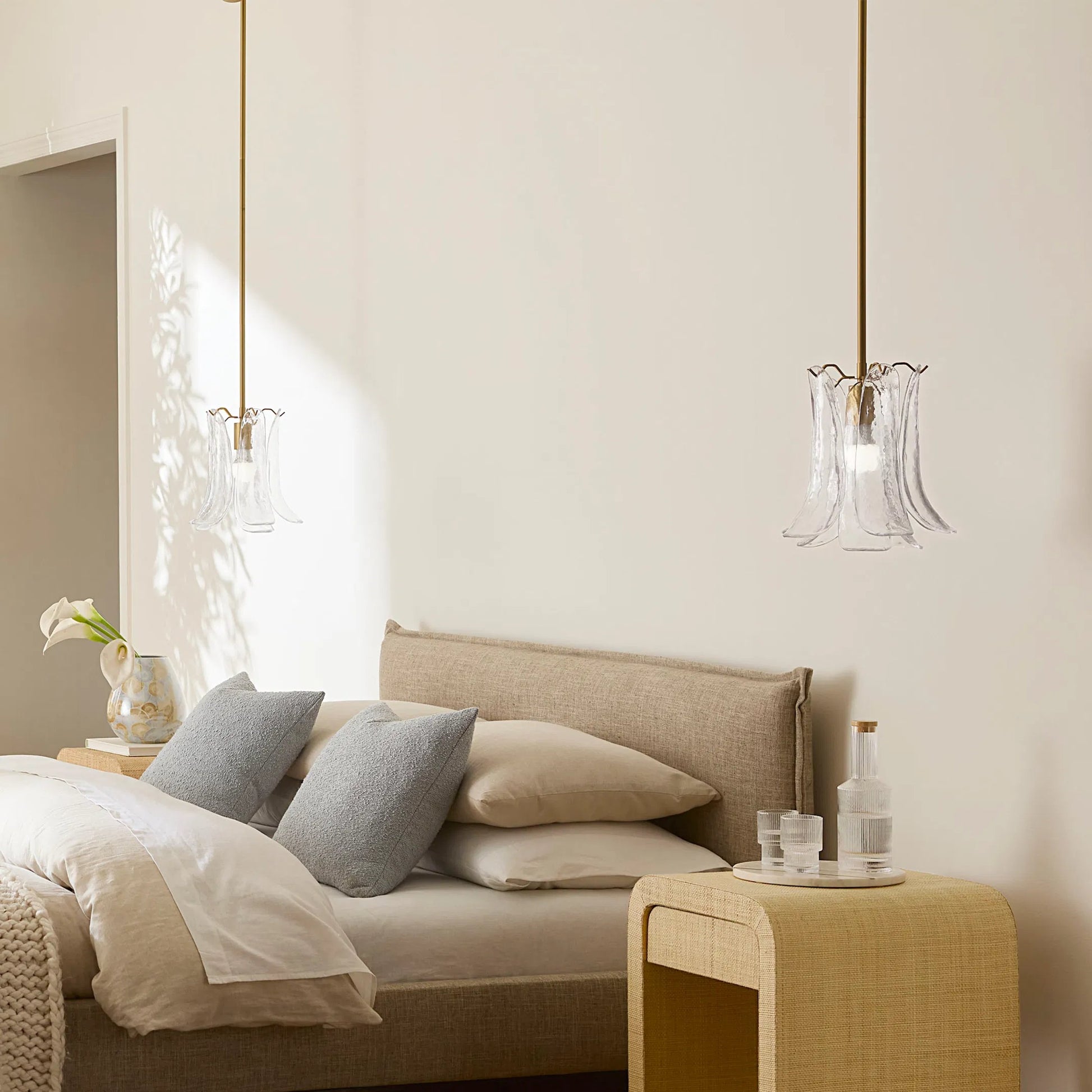 Cala Pendant by Jamie Young. Made from glass, metal: iron in a modern style.
