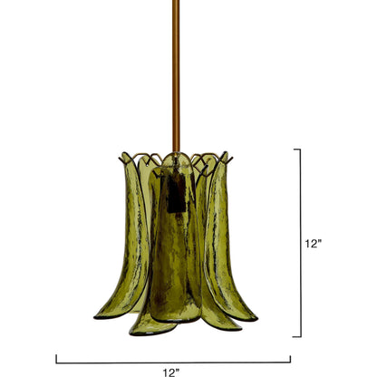 Cala Pendant by Jamie Young. Made from glass, metal: iron in a modern style.