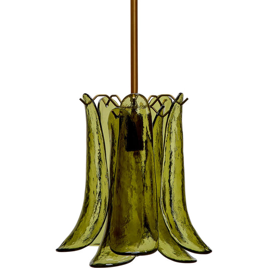 Cala Pendant by The Livingston Collection. Made from glass, metal: iron in a unique style.