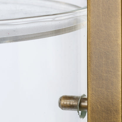 Cambrai Brass & Glass Pendant by Jamie Young in antique brass. Made from steel & glass in a modern style.