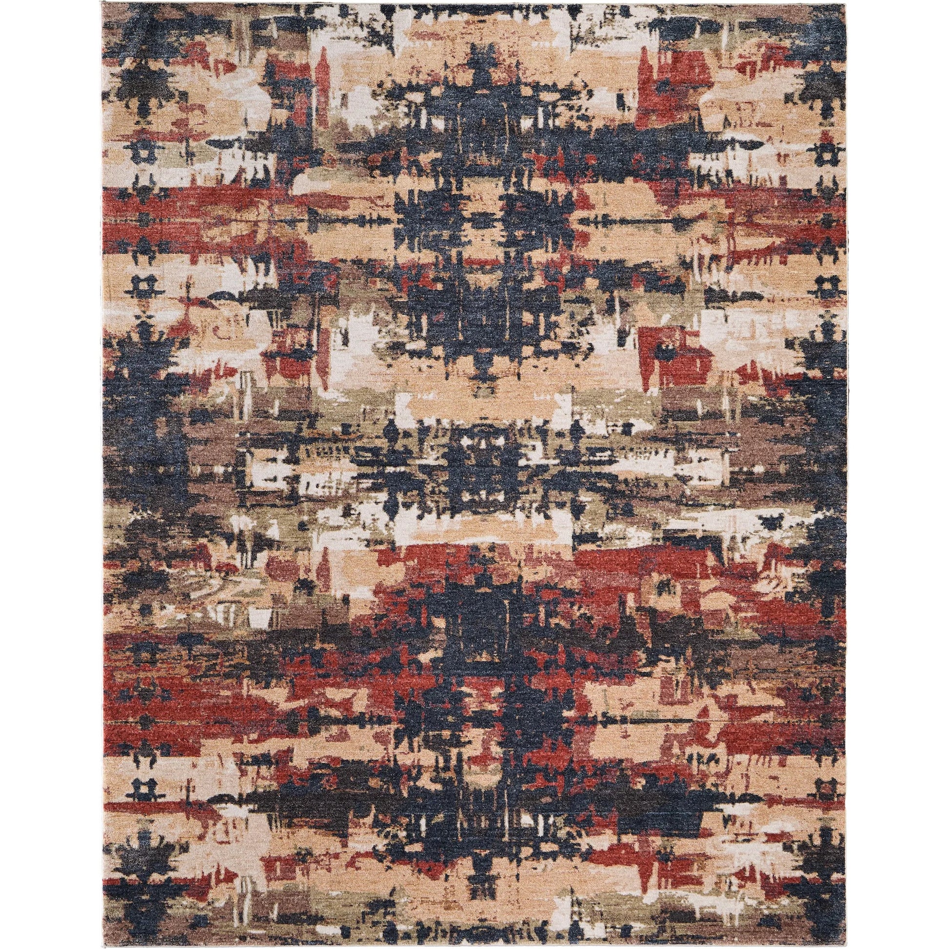 Pearson PRS39SQF Rug by Feizy in blue, red, tan. Made from polyester in a unique style.