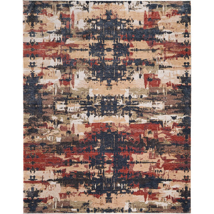 Pearson PRS39SQF Rug by Feizy in blue, red, tan. Made from polyester in a unique style.