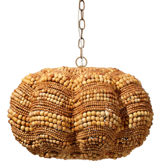 Clamshell Chandelier by The Livingston Collection. Made from mango wood, metal: iron in a coastal style.