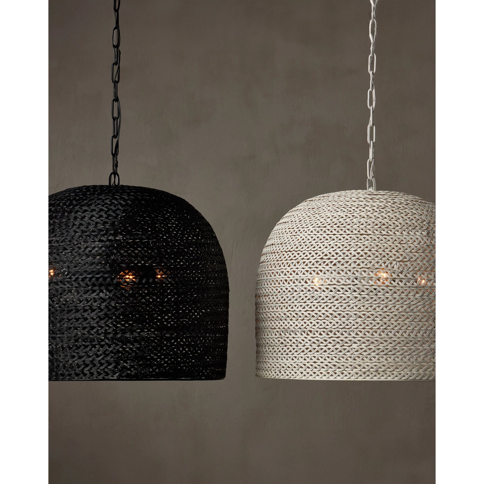 Piero Pendant by Currey and Company in satin black. Made from metal in a cottage & farmhouse style.