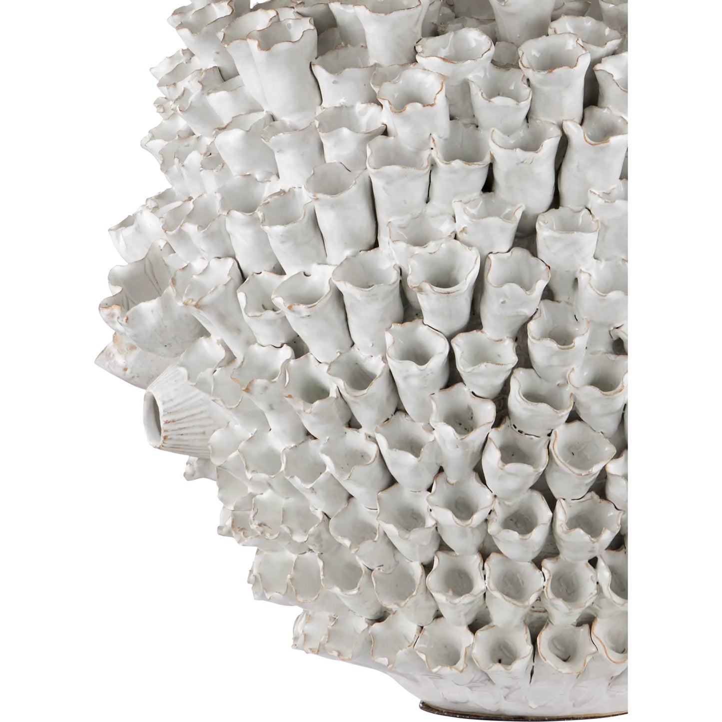 003 SI-2387078 | Closeup | Manitapi Table Lamp by Currey and Company in white. Made from ceramic in a eclectic & global style.