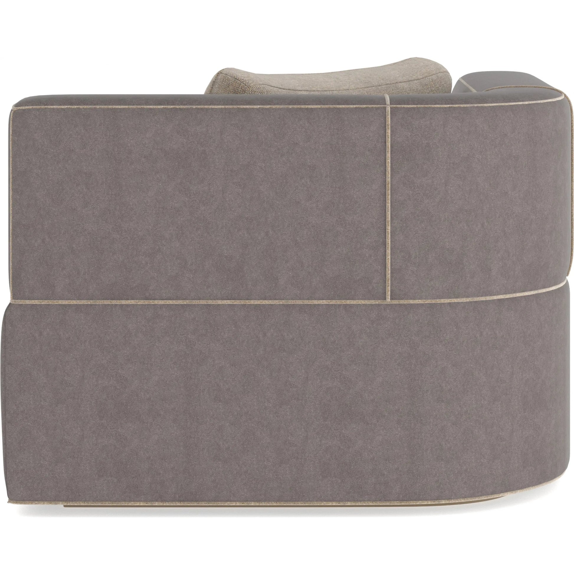 Marbella Chaise by Caracole in lucent bronze metallic paint. Made from unique in a transitional style.