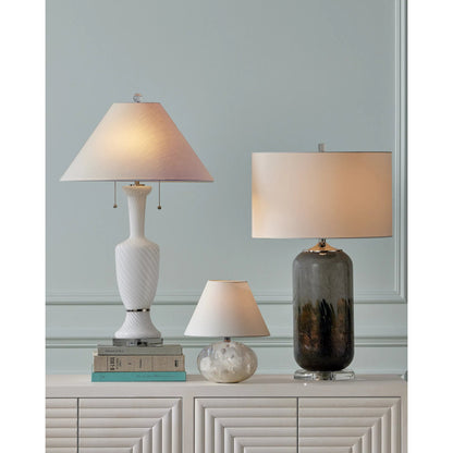 Morombe Cabinet by Currey and Company in cerused white. Made from white oak in a eclectic & global style.