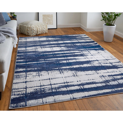Indio Rug - 39GZF by Feizy in ivory, blue, gray. Made from unique in a unique style.