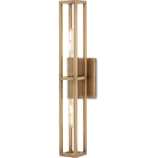 Bergen Wall Sconce by Currey and Company. Made from brass, steel in a modern style.
