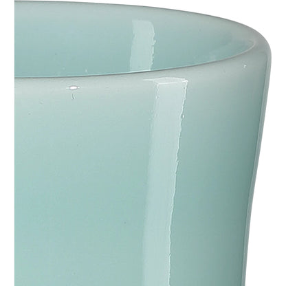 Celadon Green Straight Neck Vase by Currey and Company in celadon green. Made from porcelain in a modern style.