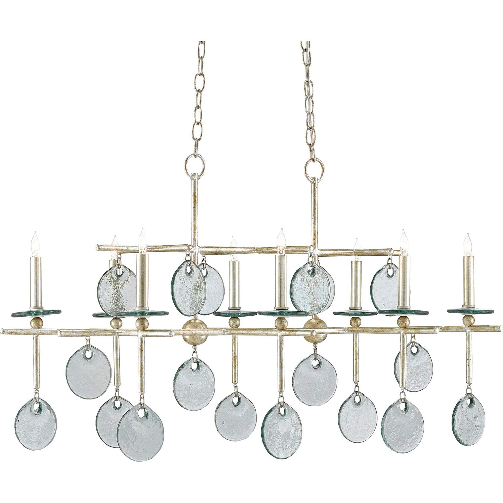 Sethos Rectangular Chandelier by Currey and Company. Made from unique in a modern style.