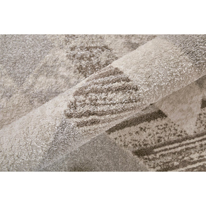 Vancouver Geometric Rug - VNR39NRF by Feizy in tan, brown, ivory. Made from polypropylene, polyester in a unique style.