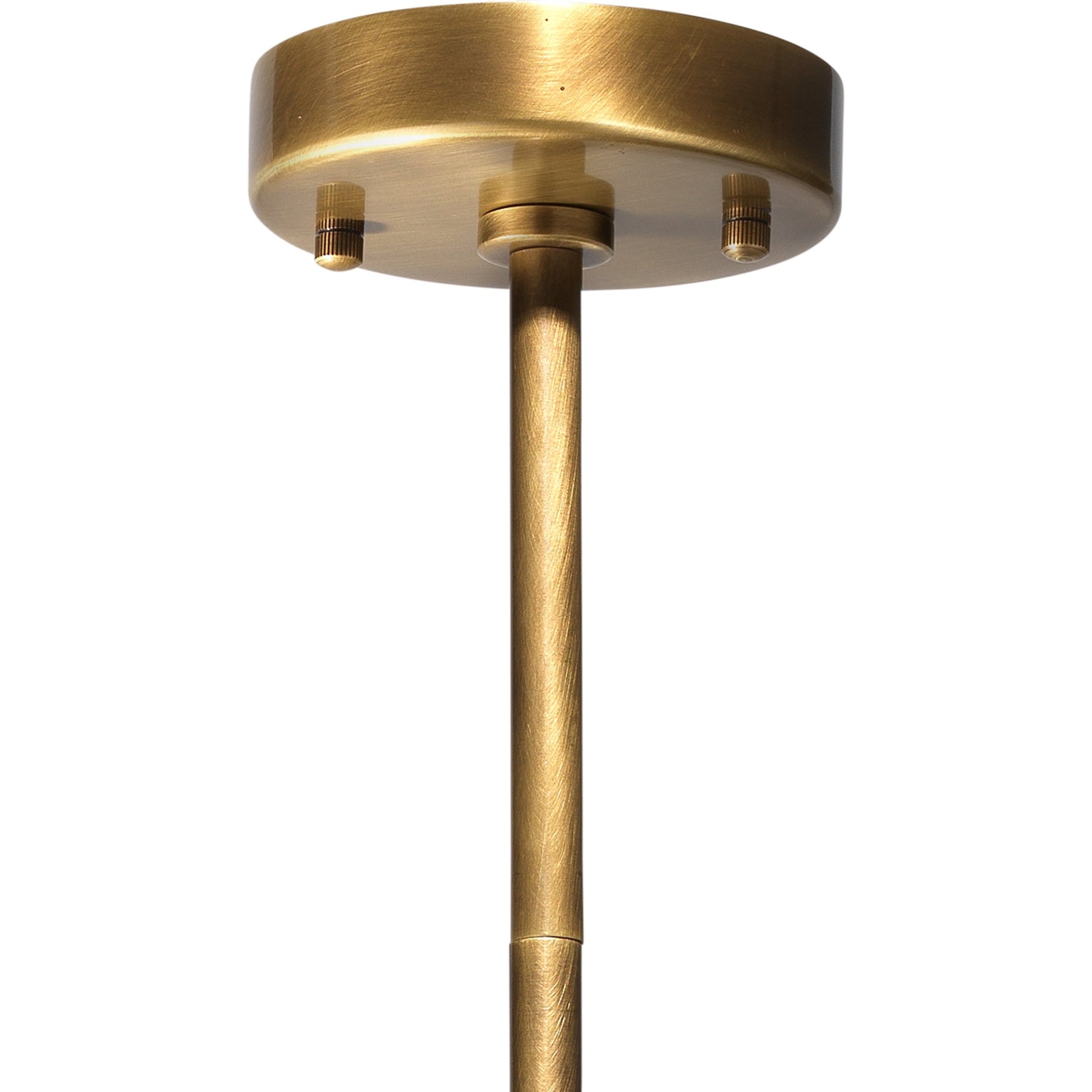 Elancourt Pendant by Jamie Young in white faux alabaster, antique brass. Made from faux alabaster (resin), steel in a transitional style.