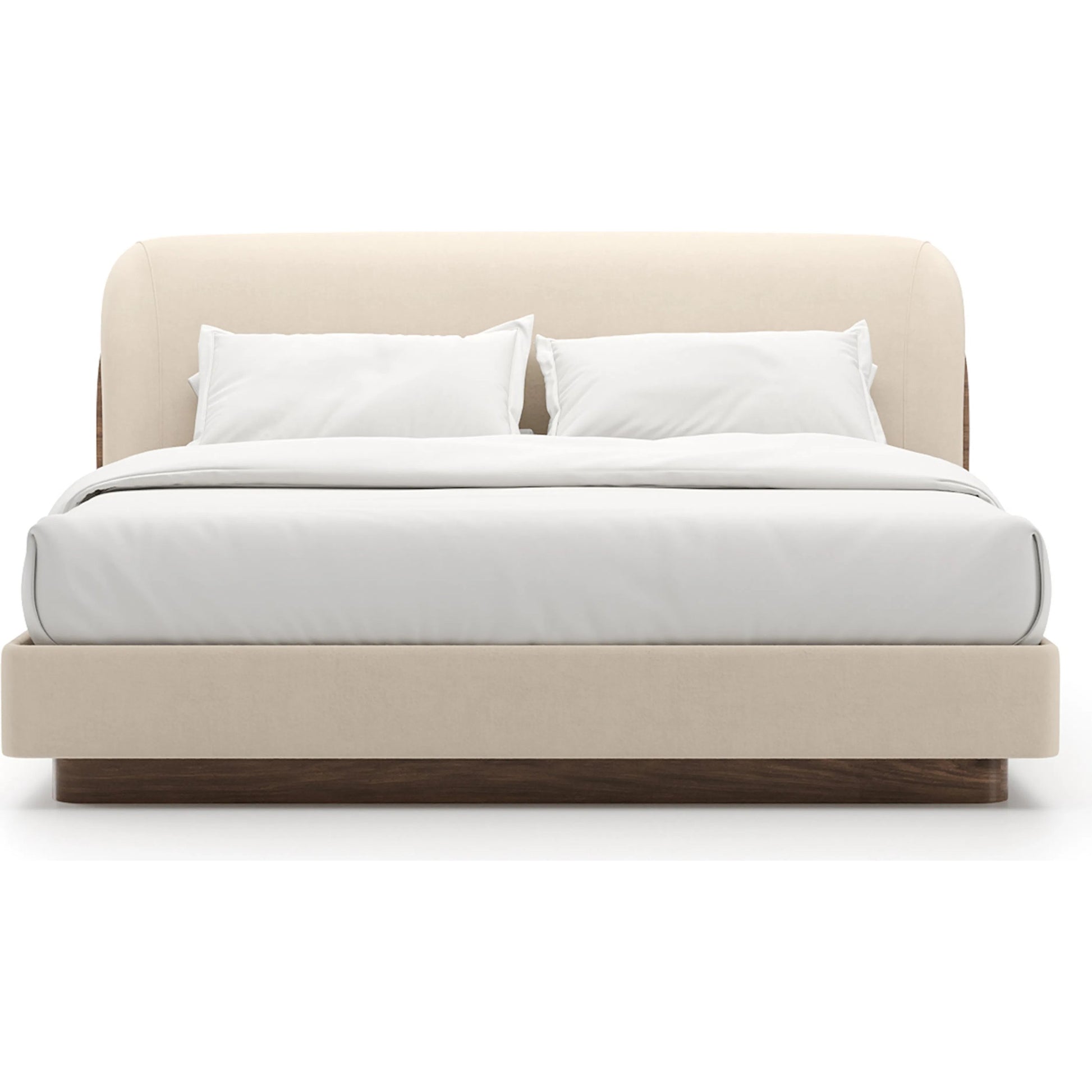 Fleur Upholstered Bed by Caracole in porcini. Made from unique in a transitional style.