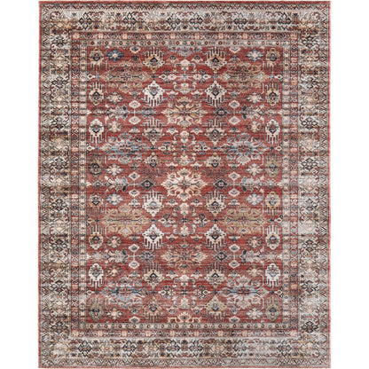 Pearson Traditional Persian PRS39SKF Rug by Feizy in red, tan, blue. Made from polyester in a unique style.