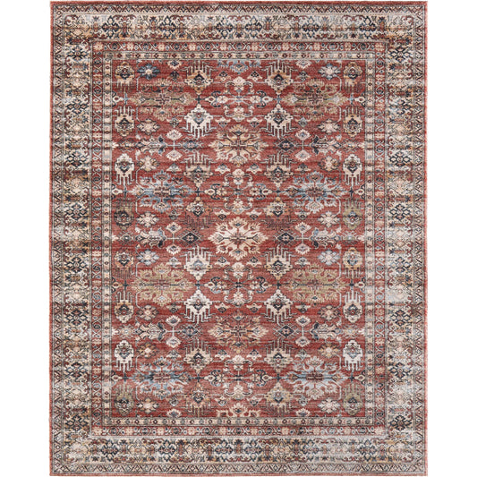 Pearson Traditional Persian PRS39SKF Rug by Feizy in red, tan, blue. Made from polyester in a unique style.