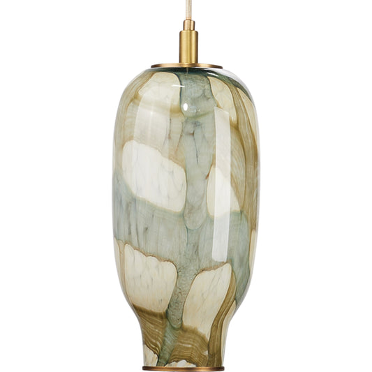 Helen Pendant by Jamie Young in blue. Made from glass in a eclectic & global style.