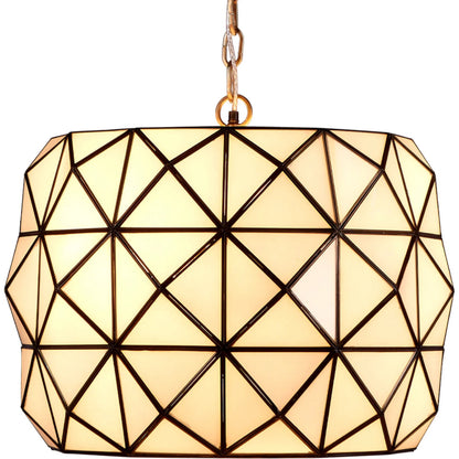 Hollywood Pendant by Jamie Young in white and white glass, antique brass metal. Made from glass, metal: brass, iron in a modern style.