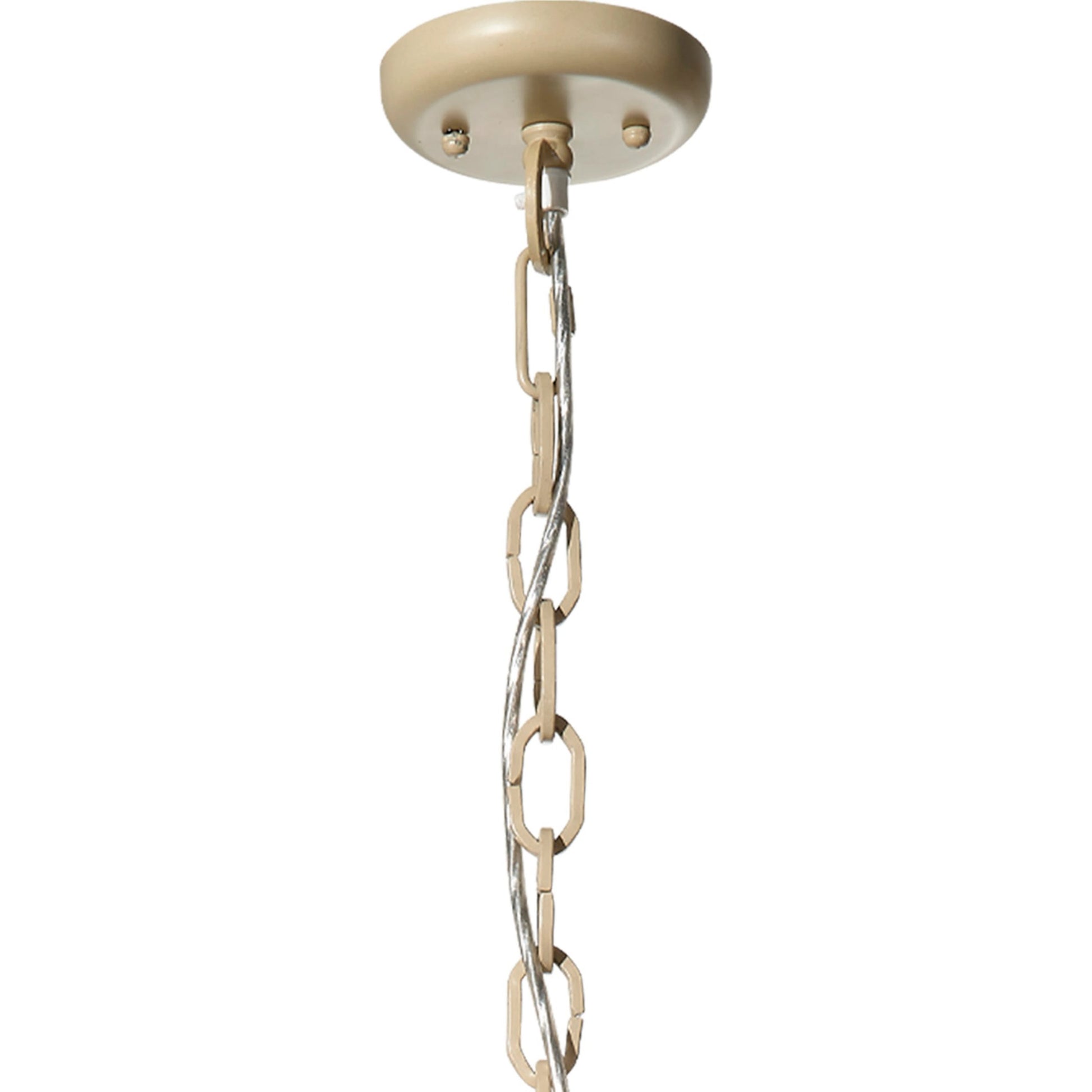 Strand Pendant by Jamie Young. Made from mango wood, metal: iron in a coastal style.