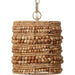 Strand Pendant by Jamie Young. Made from mango wood, metal: iron in a coastal style.